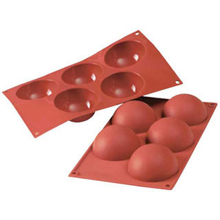 【まとめ買い10個セット品】SF001 ハーフボール 5ヶ取 【厨房器具 製菓道具 飲食店】【ECJ】