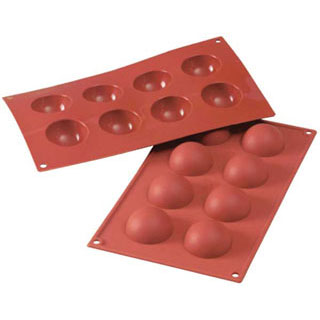 【まとめ買い10個セット品】SF004 ハーフボール 8ヶ取【厨房器具 製菓道具 飲食店】【ECJ】｜マルシェ＆キッチンカーWORLD 18,929円