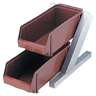 【オーガナイザー2段1列 ENDO ブラウン ENDO】【厨房器具 製菓道具 飲食店】【ECJ】｜マルシェ＆キッチンカーWORLD
