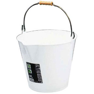 【まとめ買い10個セット品】【アクティブバケツ ホワイト 8リットル】【厨房器具 製菓道具 飲食店】【ECJ】｜マルシェ＆キッチンカーWORLD
