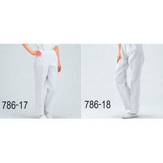 【女子トレパンNo.102［半ゴム、半ベルト］ 4L】 【厨房器具 製菓道具 飲食店】【ECJ】