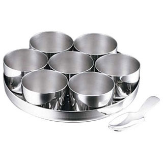 【SW 18-8 カレー薬味入セット】 【調味入れ】 【厨房器具 製菓道具 飲食店】【ECJ】