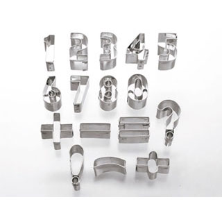 【まとめ買い10個セット品】【18‐0 ナンバーカッター 16pcs 2105】【厨房器具 製菓道具 飲食店】 【バレンタイン 手作り】【ECJ】｜マルシェ＆キッチンカーWORLD