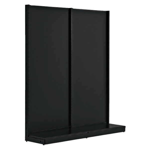KZ ブラック片面ボードタイプW120×H300cm連 61-535-35-9 【システム什器 KS/KZゴンドラ什器 KS/KZ ブラック KZ ボードタイプ 片面タイプ ブラック 連結 W120cm】【ECJ】