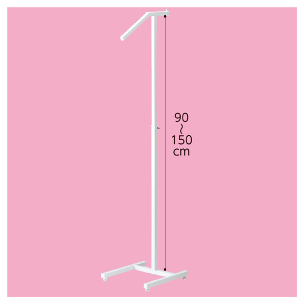 傾斜ハンガー角パイプ 白 61-785-43-1 【店舗什器 ハンガーラック 傾斜ハンガーラック 傾斜ハンガー】【ECJ】