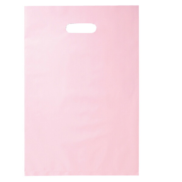 ポリ袋ソフト型 ピンク 30×45cm 1000枚 61-782-47-6 【ラッピング用品 レジ袋・ポリ袋 スクエアバッグ（無地） ポリ袋ソフト型 カラー ピンク】【ECJ】