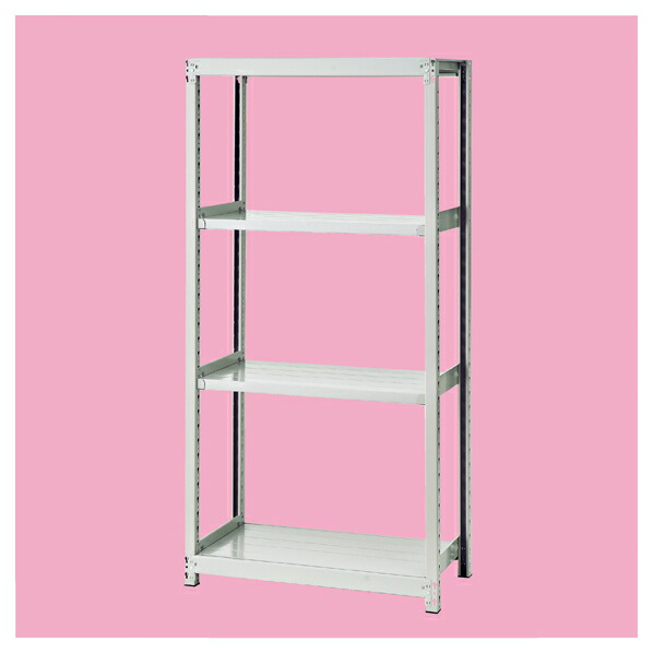 中軽量ボルトレスラック 4段 W150×D45cm 棚ライン入り 61-433-79-5 【店舗運営用品 在庫場用品 在庫ラック 中軽量ボルトレスラック 200kg/段 4段 H180cm)】【ECJ】