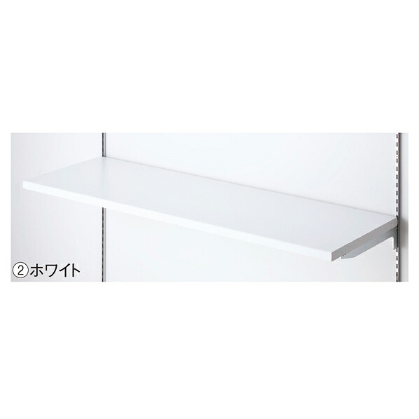 【まとめ買い10個セット品】 木棚セットW120×D35cm ホワイト 61-751-50-2【ECJ】