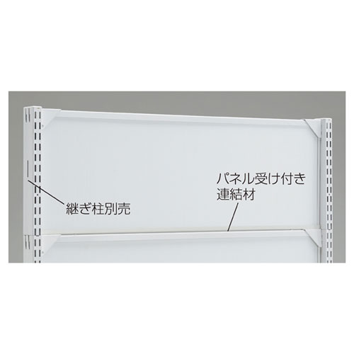 BR50用上部パネル W90cm用 ホワイト W90×H60cm 61-24-3-2 【システム什器 BR50(ベーシックラック) ゴンドラ什器 オプション BR50用上部パネル W90cm用 ホワイト】店舗什器 ディスプレー マネキン 装飾品 販促用品 ハンガー ラッピング】【ECJ】