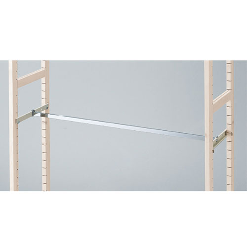 【まとめ買い10個セット品】アルテン用角バー ホワイト W90cm用 61-70-8-1【店舗什器 パネル ディスプレー 棚 店舗備品】【ECJ】｜マルシェ＆キッチンカーWORLD