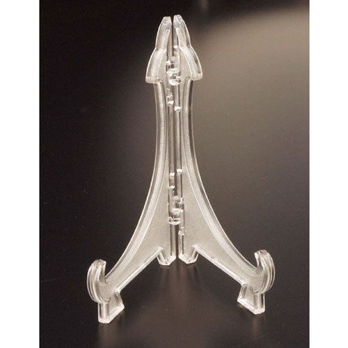 【まとめ買い10個セット品】ディスプレースタンド クリア 4号 10個 61-166-11-1【店舗什器 小物 ディスプレー パネル ディスプレー 棚 店舗備品】【ECJ】｜マルシェ＆キッチンカーWORLD 39,504円