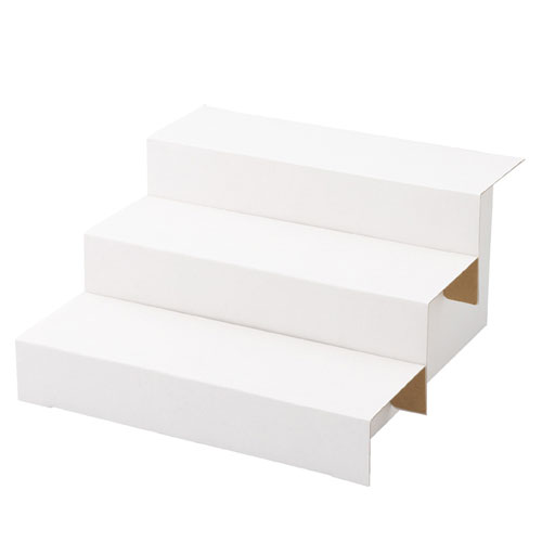 【まとめ買い10個仕掛ける品】紙製ひな段 3段 白 3個 61-169-14-2【 上演・見せびらかす属具 雑貨・小物見せびらかす ヒナ段手合い 紙製ヒナ段 】【見せびらかす属具 バス発着場機械 小物 見せびらかす 陳列棚 見せびらかす属具 御役目用】【ECJ】 生活雑貨-日用品雑貨・文房具・手芸