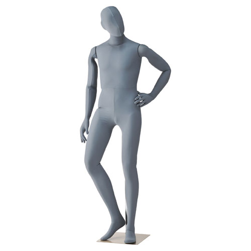 紳士フレキシブルマネキン グレー 61-186-6-2【演出・ディスプレイ用品 紳士ボディ マネキン 紳士フレキシブルマネキン 小物 ディスプレー 組み立て簡単 トルソー ボディ マネキン 店舗】【マネキン 男性用マネキン 硬質ボディ 腕付き】【ECJ】|マルシェ&キッチンカーWORLD