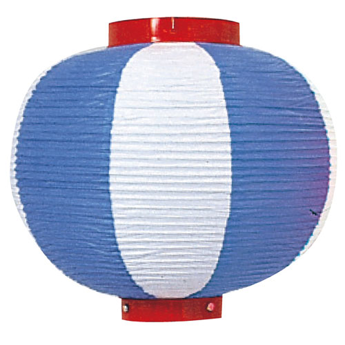 【まとめ買い10個セット品】ちょうちん 尺丸 ブルー/白  61-247-10-2<br>【 販促用品 イベント用品 ちょうちん・うちわ ちょうちん 】店舗什器 ディスプレー マネキン 装飾品 販促用品 ハンガー ラッピング】【ECJ】