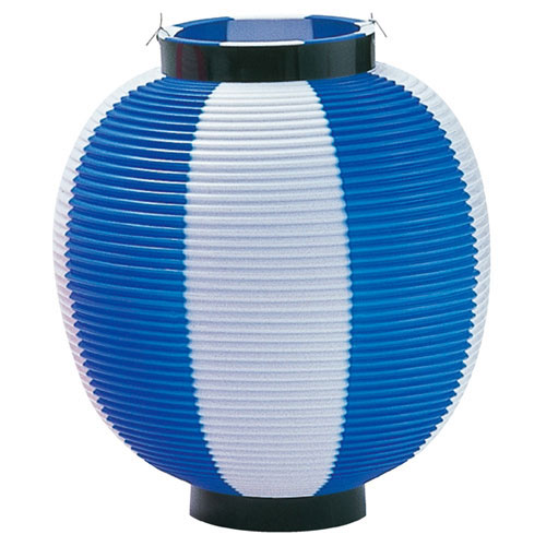 【まとめ買い10個セット品】ちょうちん ブルー/白 20個 61-247-11-6 【店舗什器 小物 ディスプレー 店舗備品】【ECJ】