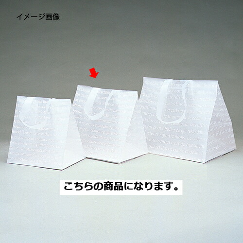 フロストバッグ マチ幅ワイドタイプ 35×22×31 200枚 61-303-6-5 【ラッピング用品 レジ袋・ポリ袋 ハンドル付きポリ袋 フロストバッグ マチ幅ワイドタイプ】【店舗什器 小物 ディスプレー ギフト ラッピング 包装紙 袋 消耗品 店舗備品】【ECJ】