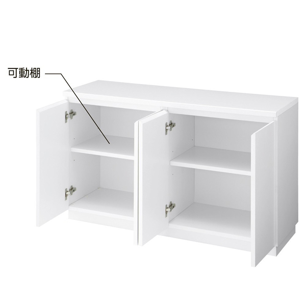 52%OFF!】 木製収納BOX ハイ 台輪タイプホワイト W120cm kead.al