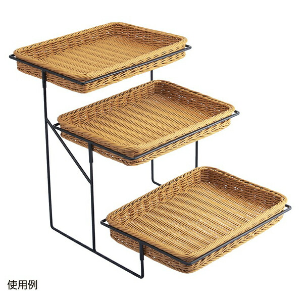PP製角型提げ篭用照明ランプ 3段 1台 61-655-38-2【ECJ】