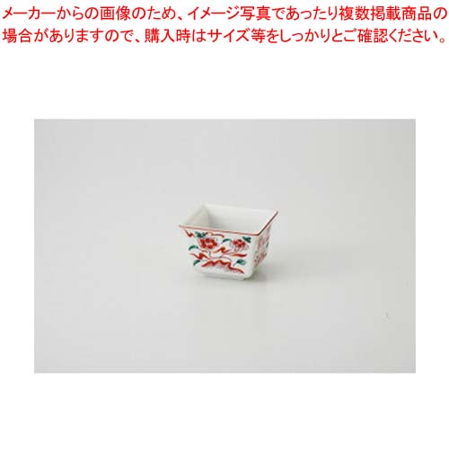【まとめ買い10個セット品】和食器 花赤絵 角小付 37A138-31 まごころ第37集 【キャンセル/返品不可】【ECJ】