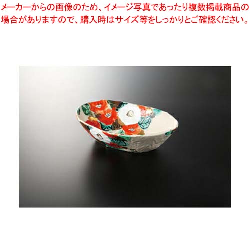 【38Q302-04】椿 楕円面大鉢(無鉛)まごころ第38集【とり止める/返品不可】【ECJ】