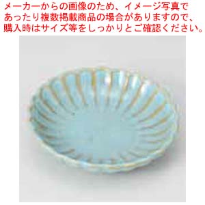 【まとめ買い10個セット品】和食器 みずあさぎ 菊型3.6丸皿 37E222-10 まごころ第37集 【ECJ】