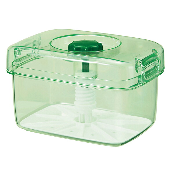 【まとめ買い10個セット品】即席つけもの器　ピクレ　K16　スケルトングリーン 01384-4【ECJ】