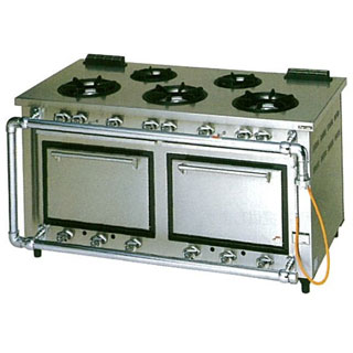 マルゼン デラックスタイプガスレンジ MGRD-157D 12A・13A(都市ガス) 【 厨房機器 】 【 メーカー直送/後払い決済不可 】 【 ガステーブル 業務用 】【ECJ】