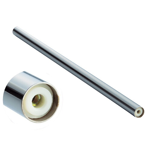 【まとめ買い10個セット品】丸バー(φ25.4mm)両端ナット付き W88.5cm 61-41-10-2 【店舗什器 パネル ディスプレー 棚 店舗備品】【ECJ】