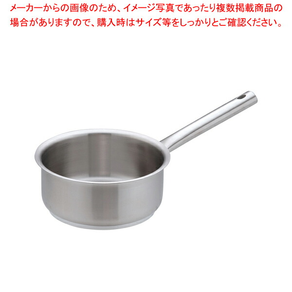 【まとめ買い10個セット品】ムラノ インダクション18-8片手浅型鍋 (蓋無)16cm 【 片手鍋 IH IH対応 人気の鍋 使いやすい鍋 ランキング 煮物鍋】【ECJ】
