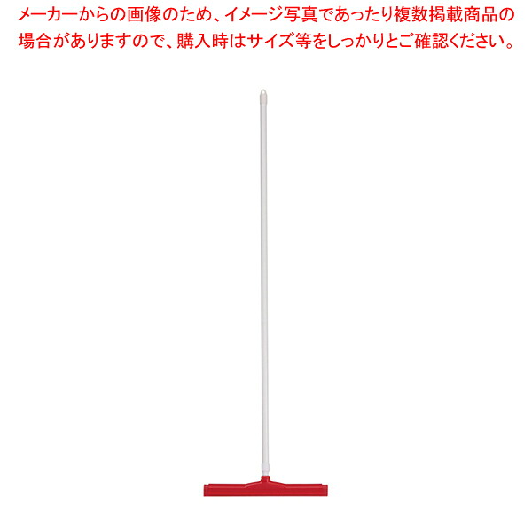 【まとめ買い10個セット品】カーライルフロアスクイージー ハンドル付 41567 18インチ レッド 【 デッキブラシ デッキブラシ 業務用】【ECJ】