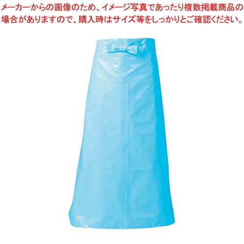 【まとめ買い10個仕かける品】マイティクロス 前垂れ 腰下印字機 E1002-1 L 青味【ECJ】