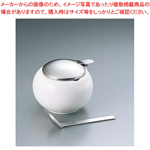 【まとめ買い10個セット品】 ゼロ 丸型コンテナM スプーン付 BKK-03 【業務用 シュガーポット 人気 コーヒー ティー 用品 シュガー ディスペンサー テーブルウェア 卓上用品 卓上品 砂糖入れ 便利 シュガー 保存容器 シュガーストッカー】【ECJ】