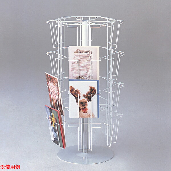 楽天市場】4段6面卓上回転カード立て 店舗用品 店舗・陳列什器