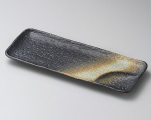 【まとめ買い10個セット品】和食器 ト152-228 黒吹仕切付きさんま皿【 しょうゆ皿 長角皿 取り皿 大皿 こども用食器 ブライダルギフト お皿セット 食器 人気ブランド おしゃれ食器 和食器 わ食器 】【ECJ】