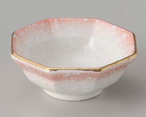 【まとめ買い10個セット品】和食器 ロ016-178 ピンク吹八角千代口【キャンセル/返品不可】【ECJ】