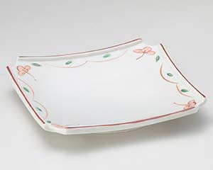 【まとめ買い10個セット品】和食器 ミ018-038 花つなぎ 正角前菜皿【キャンセル/返品不可】【ECJ】