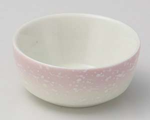 【まとめ買い10個セット品】和食器 ミ018-128 ピンク白吹 丸千代口【キャンセル/返品不可】【ECJ】