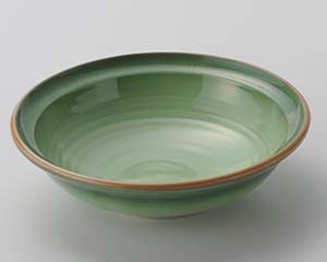 【まとめ買い10個セット品】和食器 ロ022-078 緑彩刺身鉢【キャンセル/返品不可】【ECJ】|マルシェ&キッチンカーWORLD