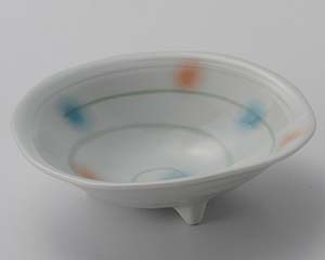 【まとめ買い10個セット品】和食器 ア023-118 風車三ツ足刺身鉢【キャンセル/返品不可】【ECJ】｜マルシェ＆キッチンカーWORLD