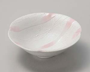 【まとめ買い10個セット品】和食器 ミ030-218 ピンク一珍輪花向付【キャンセル/返品不可】【ECJ】