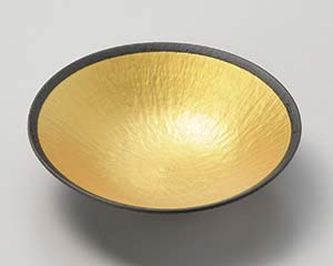 【まとめ買い10個セット品】和食器 ト030-158 渕黒金彩トチリ丸皿【キャンセル/返品不可】【ECJ】