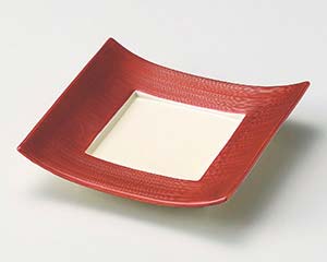 【まとめ買い10個仕掛ける品】和食器 ミ030-148 パール赤いこと正角皿【取り止める/返品不可】【ECJ】 食器・カトラリー・グラス-食器-皿・プレート