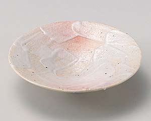【まとめ買い10個セット品】和食器 オ037-228 桜志野平鉢(中)【キャンセル/返品不可】【ECJ】