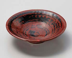 【まとめ買い10個セット品】和食器 ト036-078 赤柚子 5.5平鉢【キャンセル/返品不可】【ECJ】