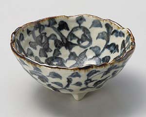 【まとめ買い10個セット品】和食器 オ047-058 タコ唐草三ツ足小鉢【キャンセル/返品不可】【ECJ】