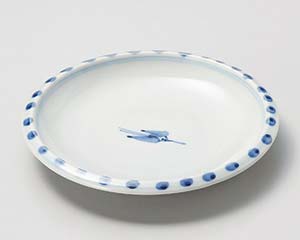 【まとめ買い10個セット品】和食器 ネ046-088 染付深皿【キャンセル/返品不可】【ECJ】