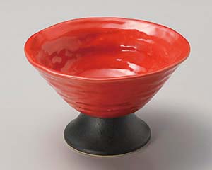 【まとめ買い10個セット品】和食器 ホ055-268 赤釉黒浜高台小鉢【キャンセル/返品不可】【ECJ】｜マルシェ＆キッチンカーWORLD