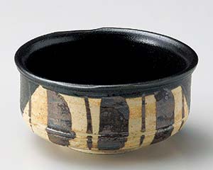 【まとめ買い10個セット品】和食器 ミ058-088 黒織部十草小鉢【キャンセル/返品不可】【ECJ】