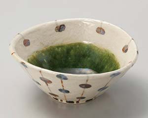 【まとめ買い10個セット品】和食器 ネ057-288 手描きすだれ織部たわみ小鉢【キャンセル/返品不可】【ECJ】