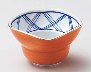 【まとめ買い10個セット品】和食器 ア059-018 金彩朱巻き小鉢大【キャンセル/返品不可】【ECJ】
